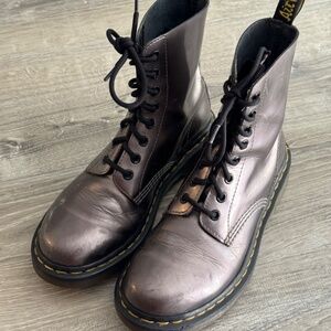 Dr. Martens Metallic Combat Boots